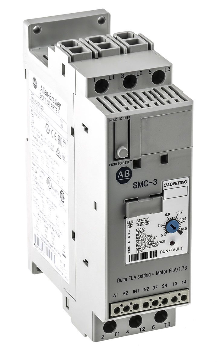 Allen Bradley Soft Starter, , 7.5 kW, 460 V ac, 3 Phase, IP2X