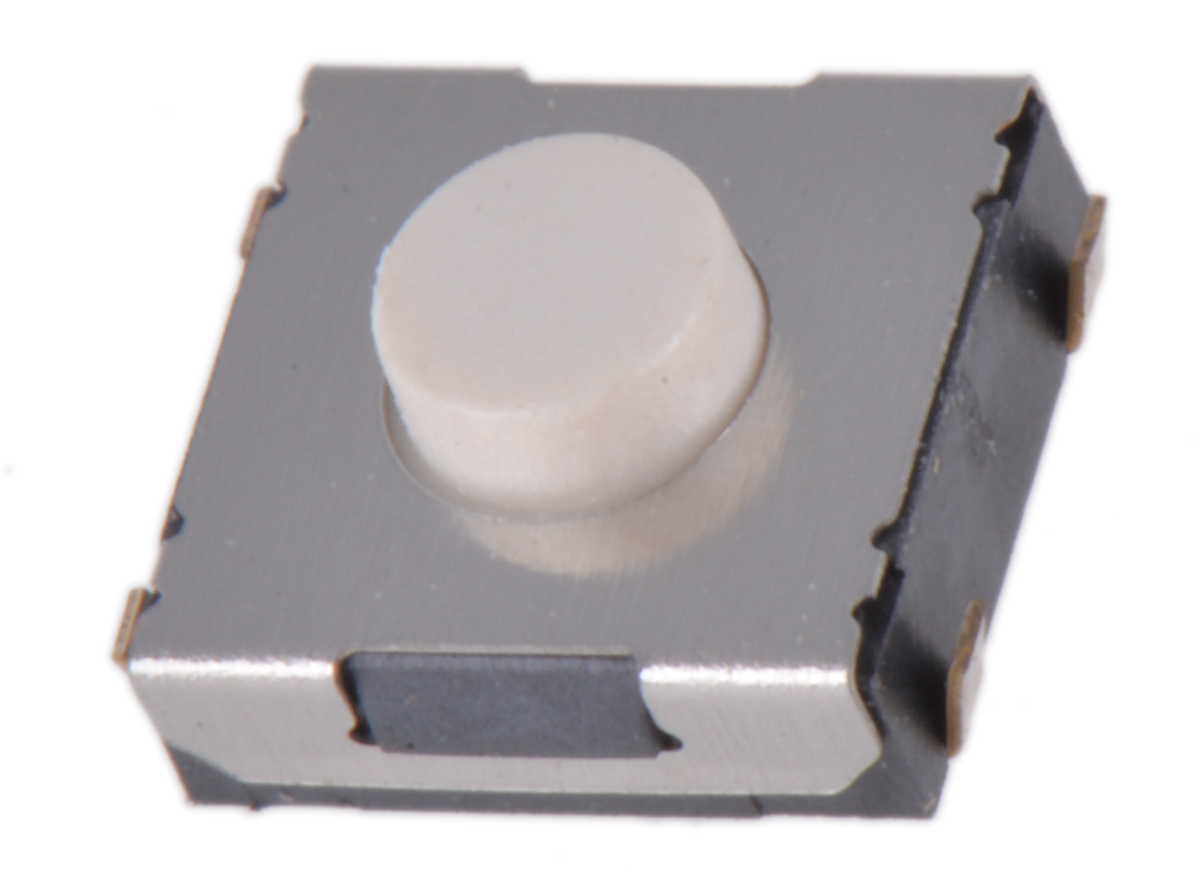 Wurth Elektronik White Tactile Switch, SPST 50 mA @ 12 V dc 1.1mm Surface Mount