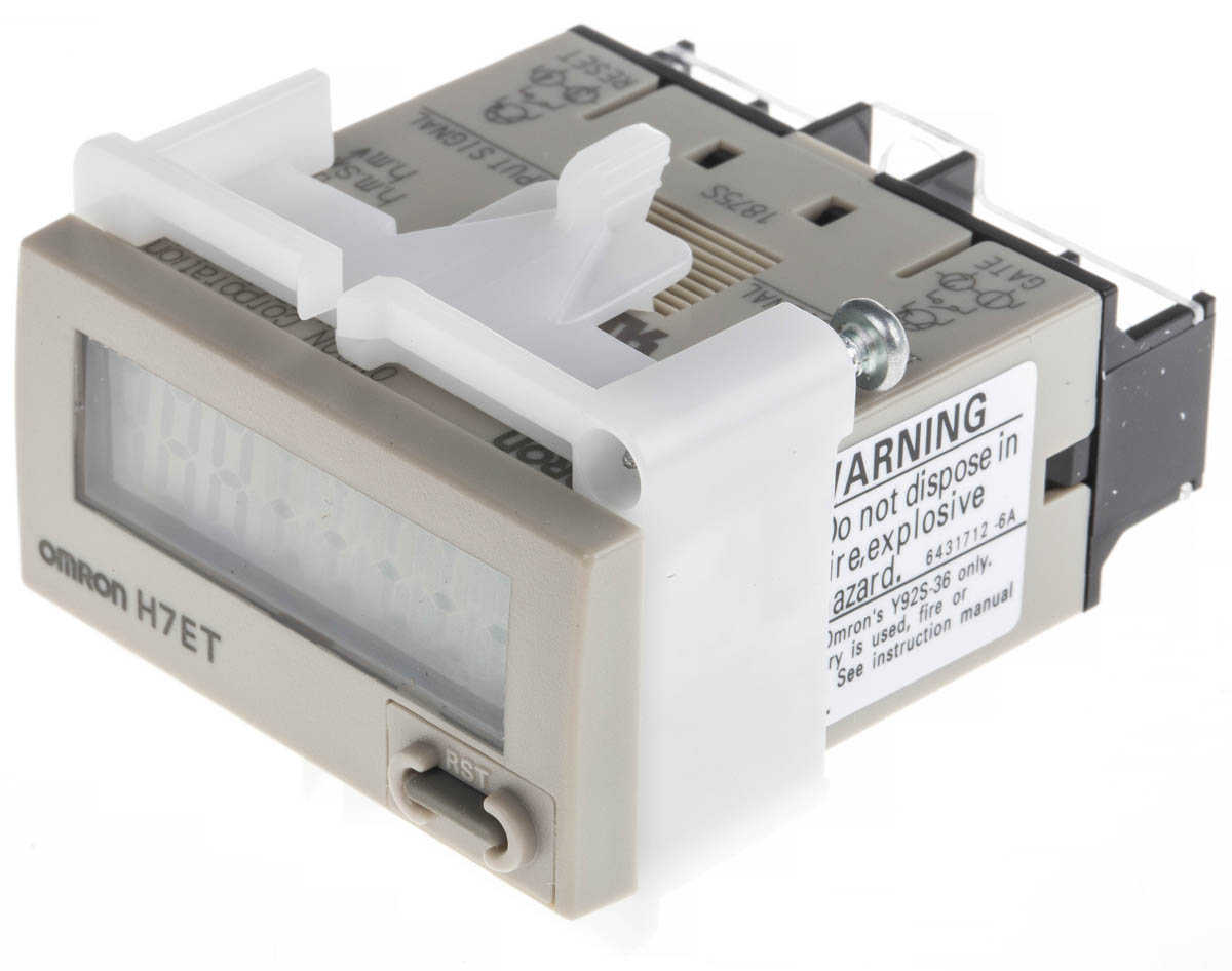 Omron H7E Timer, 7 Digit LCD