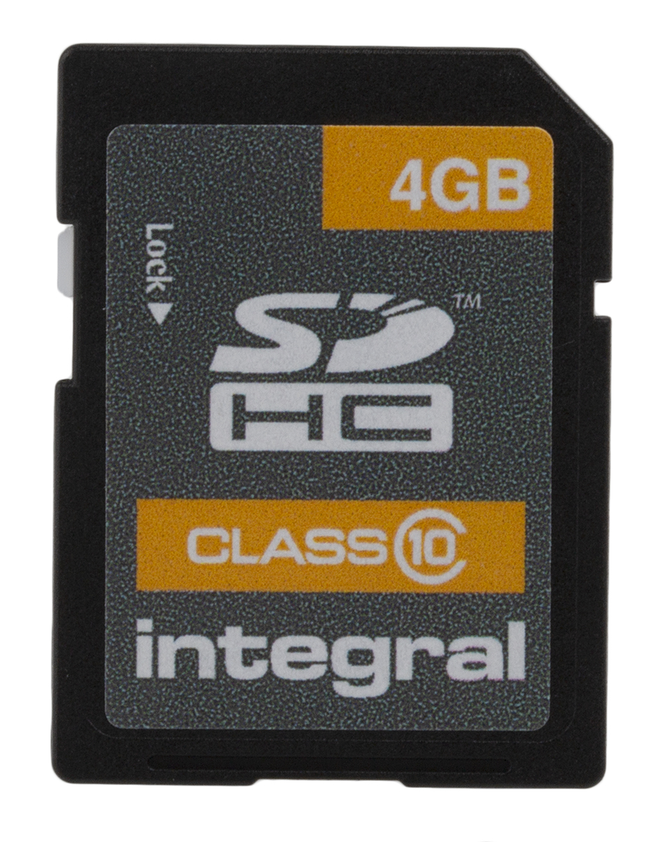 Integral Memory 4 GB SDHC SD Card, Class 10