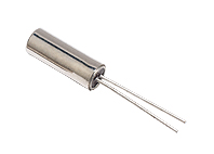 IQD 32.768kHz Crystal Unit ±20ppm Cylinder 2-Pin 2 (Dia.) x 6.2mm