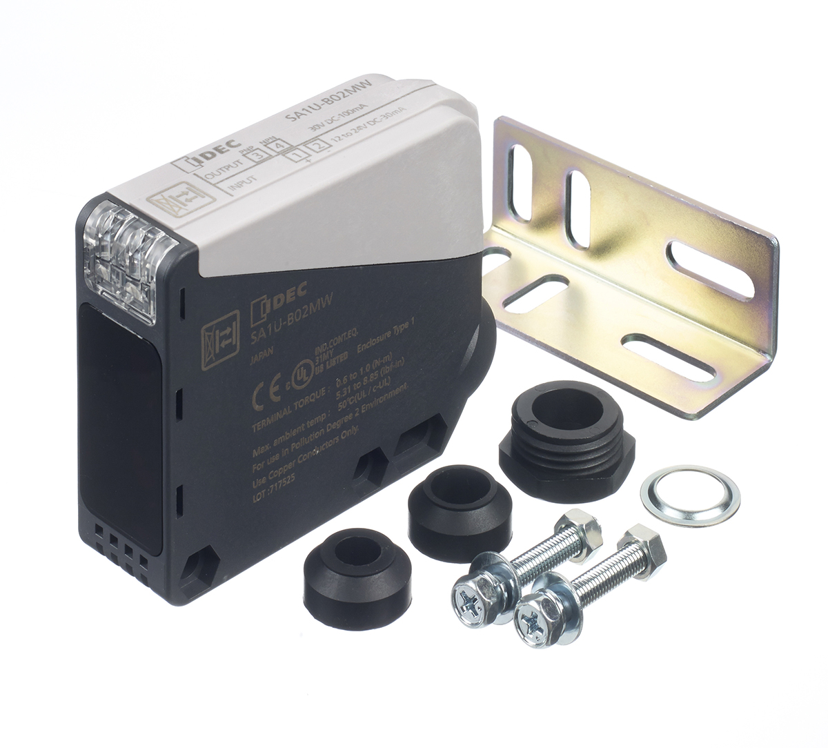 Idec Background Suppression Photoelectric Sensor, Block Sensor, 2 m Detection Range
