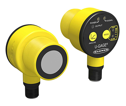 Banner Ultrasonic Threaded Barrel Proximity Sensor, M30, 1 m Detection 4-20 mA, 10 → 30 V dc