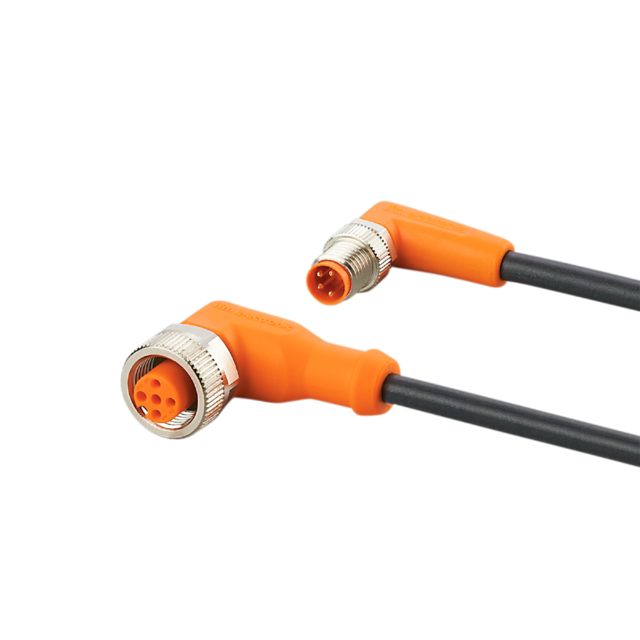ifm electronic Male 4 way M8 to Female 5 way M12 Communication Cable, 0.3 mm