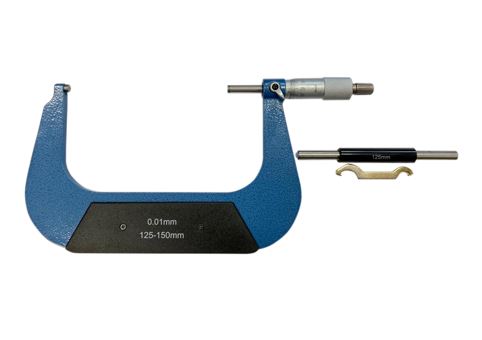 RS PRO External Micrometer, Range 125 mm to 150 mm, With UKAS Calibration