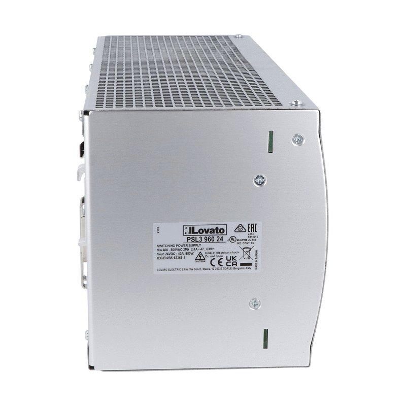 Lovato PSL Switched Mode DIN Rail Power Supply, 500V ac ac Input, 24V dc dc Output, 40A Output, 960W