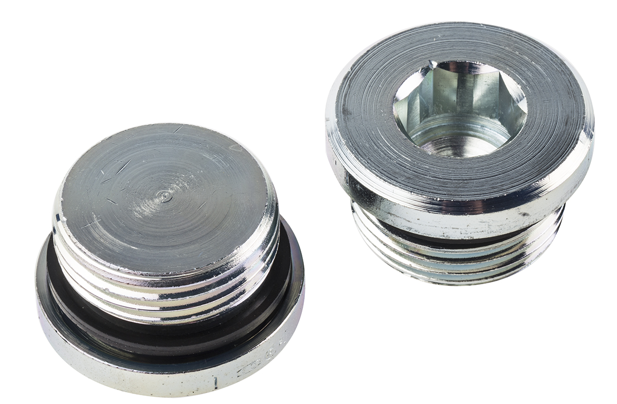 Parker, Steel Hydraulic Blanking Plug, Max Operating Pressure 400 bar, Thread Size 1 in