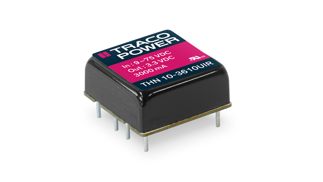 TRACOPOWER THN 10UIR DC-DC Converter, 24V dc/ 420mA Output, 9 → 75 V dc Input, 10W, PCB Mount, +95°C Max Temp