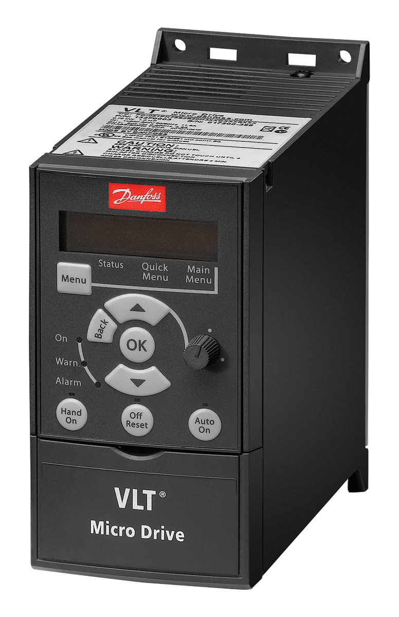 Danfoss Inverter Drive, 0.37 kW, 3 Phase, VLT FC51 Series 240 V 2.2 A
