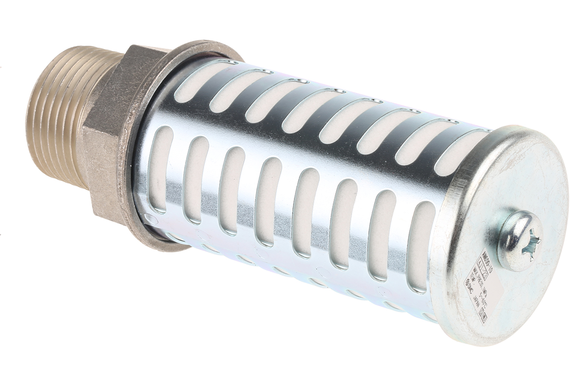 SMC AN PE 1MPa Pneumatic Silencer, Threaded, R 1 Male