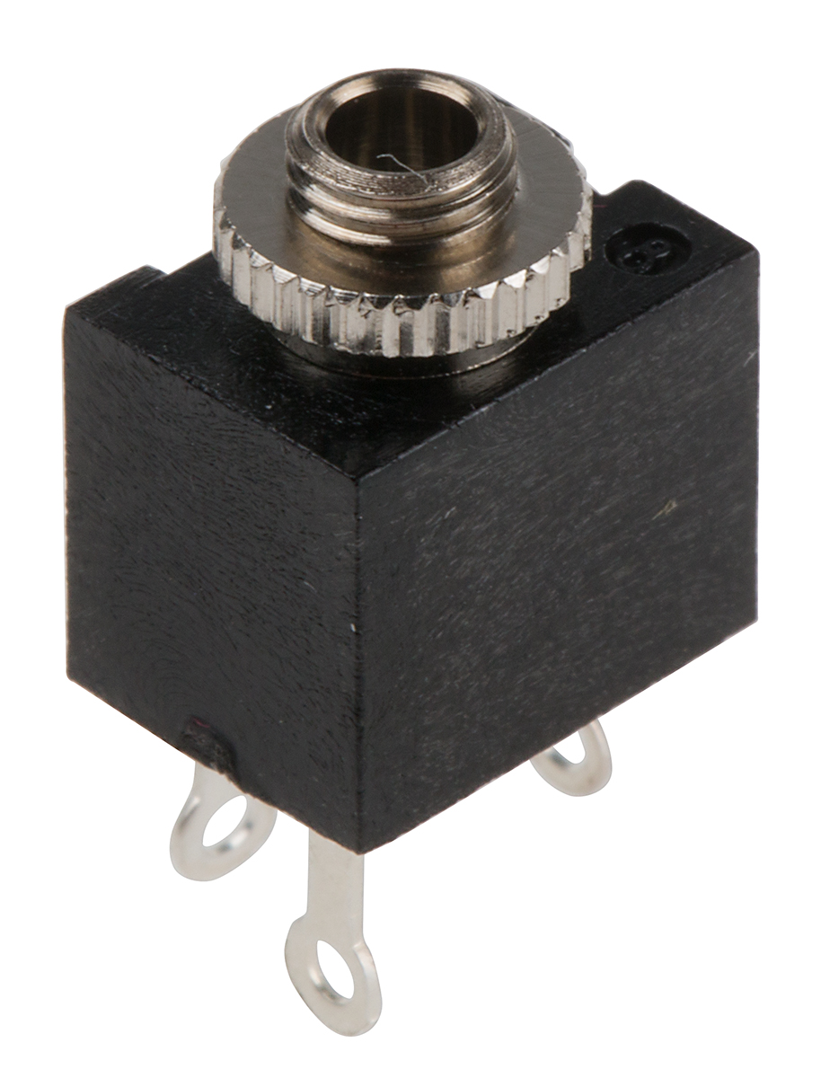 Lumberg Jack Connector 2.5 mm Panel Mount Mono Socket, 2Pole 500mA