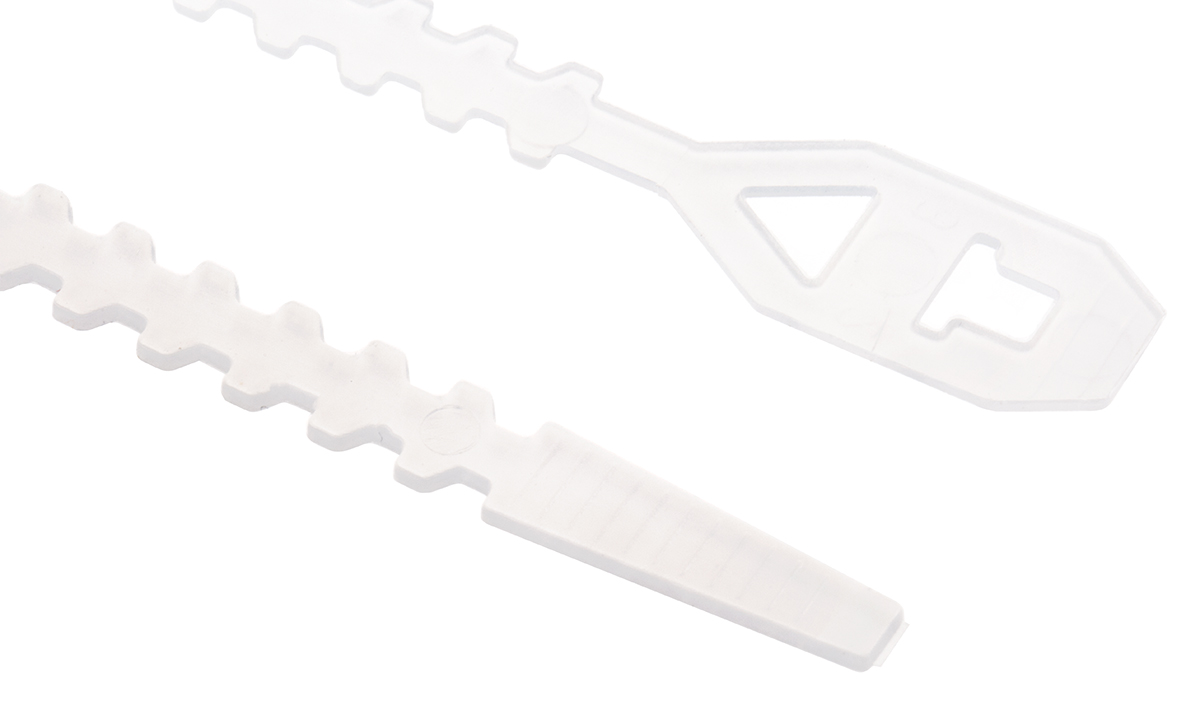 Essentra Cable Tie, 125mm x 6.4 mm, Natural PE, Pk-100