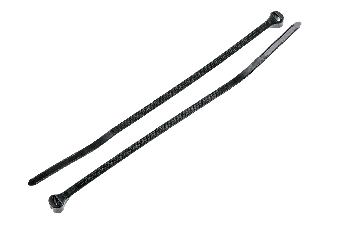 Thomas & Betts Cable Ties, 91.95mm x 2.3 mm, Black Nylon, Pk-1000