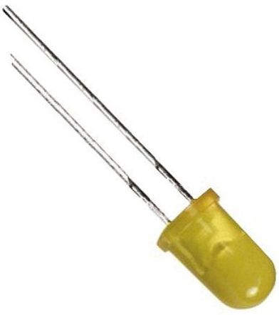 Broadcom1.8 V Yellow LED 5mm Through Hole, HLMP HLMP-4719