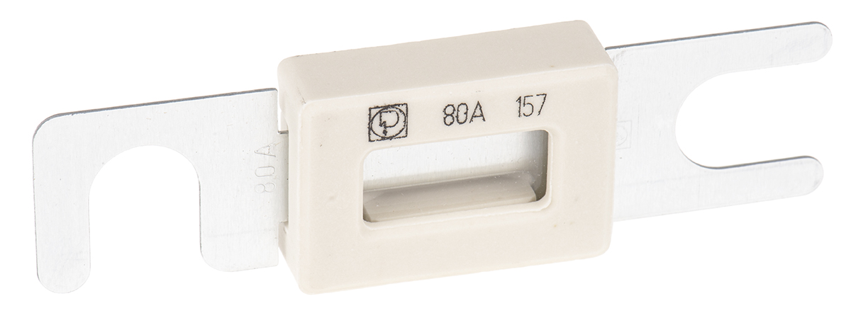 Littelfuse 80A Grey, White Fuse Strips Car Fuse, 80V dc