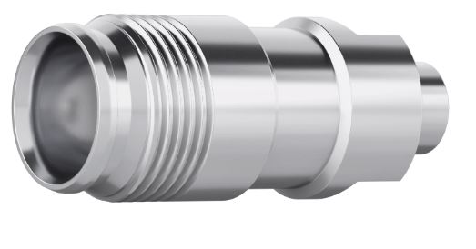 Telegartner Nex10 Series Cable Mount Circular Coaxial Connector, Solder Termination, Straight Body
