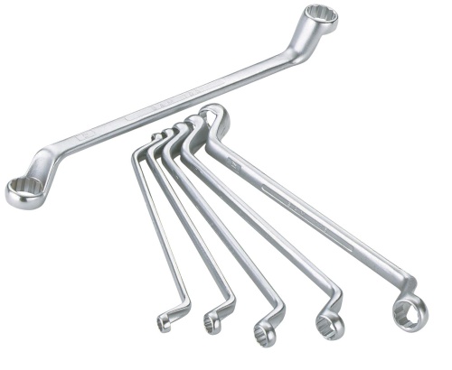 SAM 10-Piece Spanner Set, 6 x 7 → 30 x 32 mm, Chrome Vanadium Steel