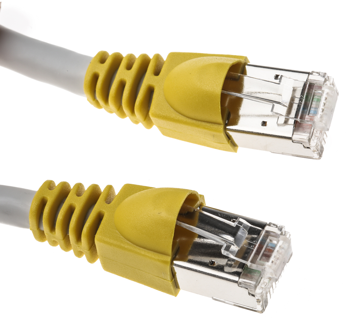 Telegartner, 0.5m Cat6a, Grey RJ45 to Male RJ45 Male, S/FTP Shielded, Terminated LSZH Sheath