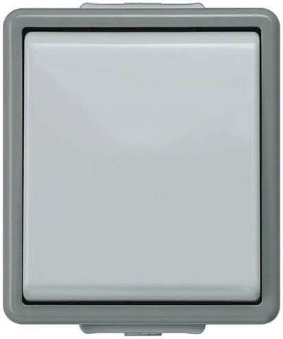Siemens Grey Rocker Light Switch, 2 Way, 1 Gang, Delta