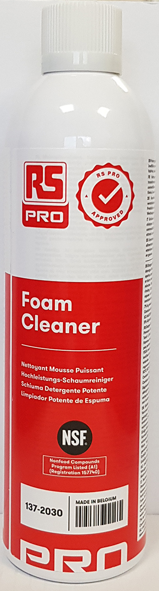 RS PRO,Food Safe Foam Cleaner 500 ml Aerosol
