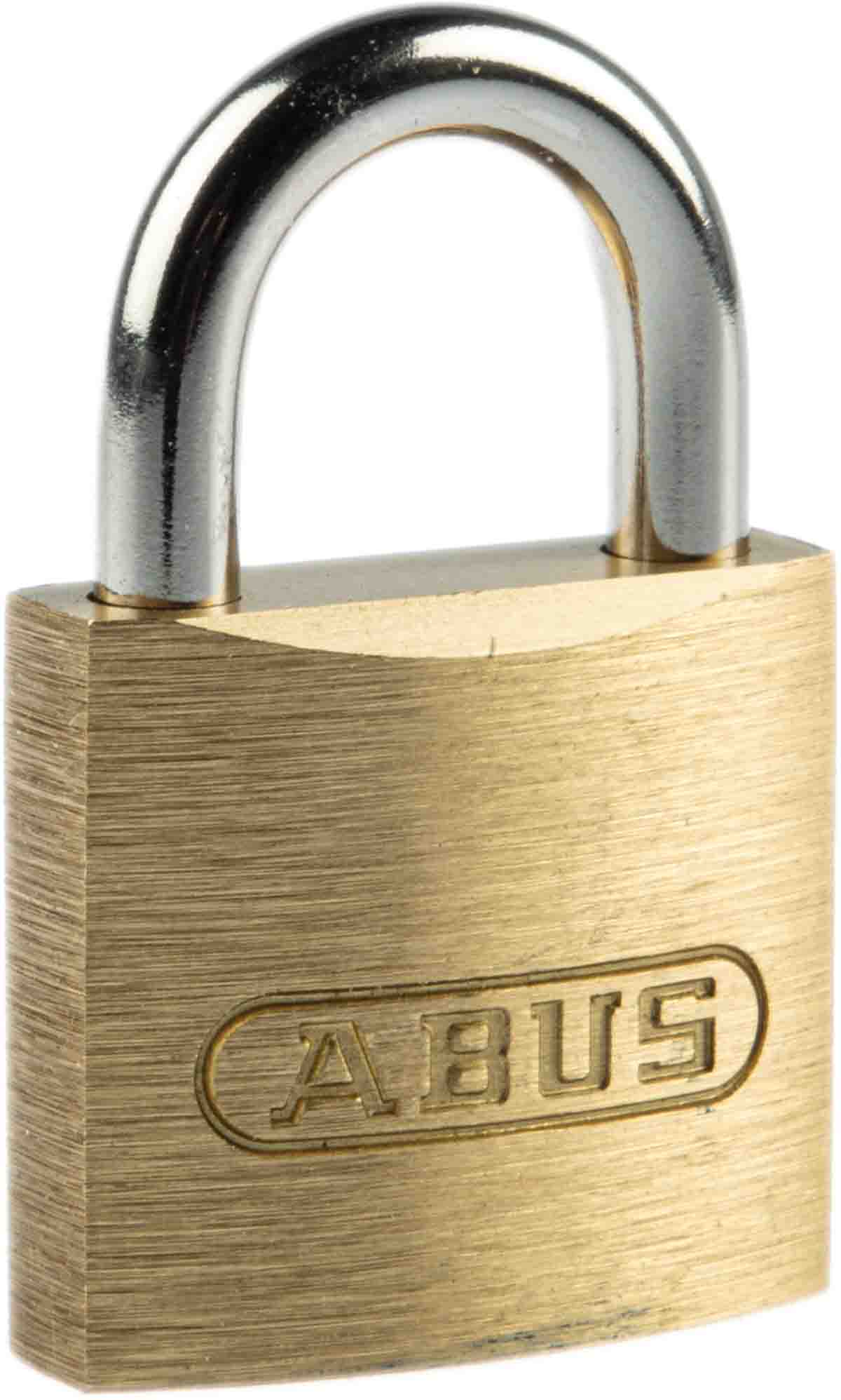 ABUS Key Weatherproof Brass Padlock, 6mm Shackle, 29mm Body