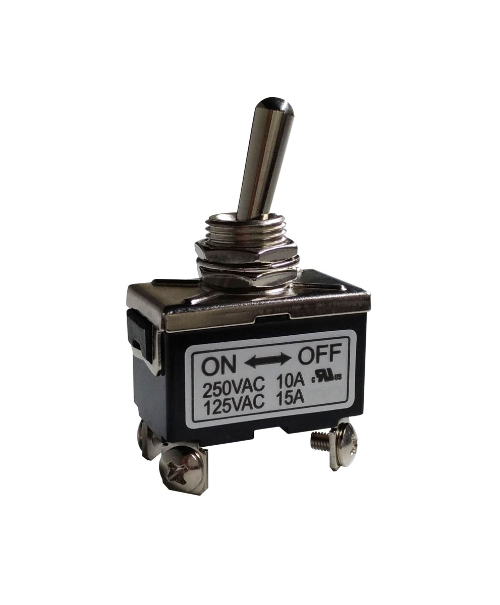RS PRO Toggle Switch, Panel Mount, On-Off, DPST, Screw Terminal