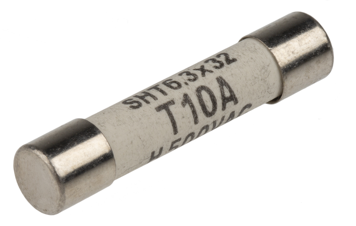 Schurter 10A T Ceramic Cartridge Fuse, 6.3 x 32mm