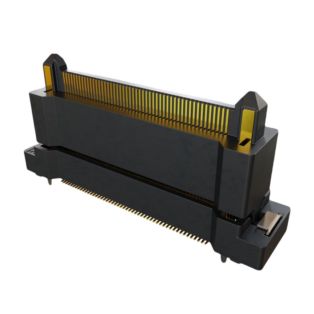 HARWIN FLECTO Series Vertical Surface PCB Header, 100 Contact(s), 0.5 mm Pitch, 2 Row, Shrouded