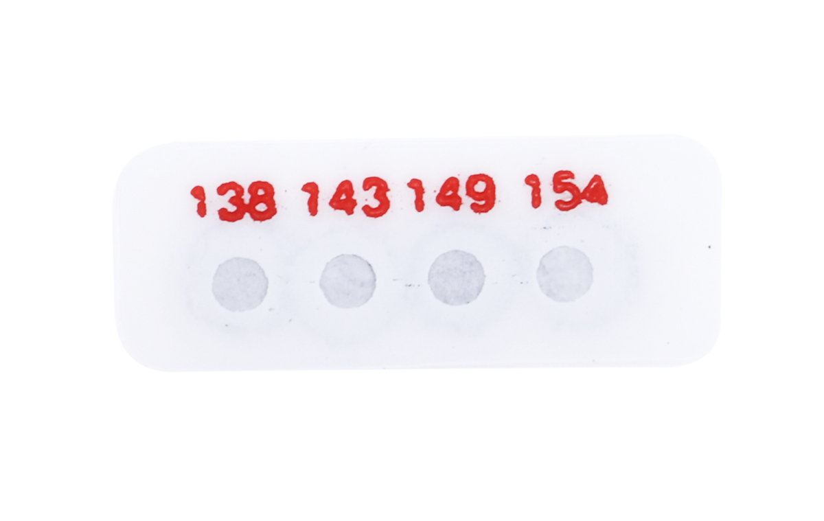 RS PRO Non-Reversible Temperature Sensitive Label, 138°C to 154°C, 4 Levels