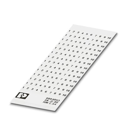 Phoenix Contact, SK Marker Card for use with  for use with Terminal Blocks