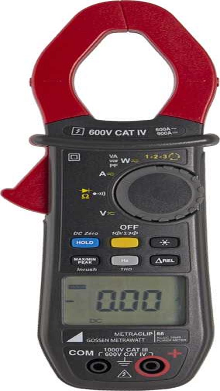 Gossen Metrawatt METRACLIP 86 Clamp Meters, 900A dc, Max Current 600A ac