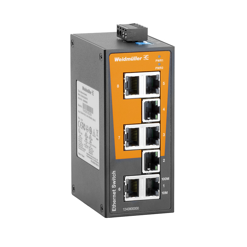 Weidmüller Unmanaged 8 x RJ45 Port Network Switch