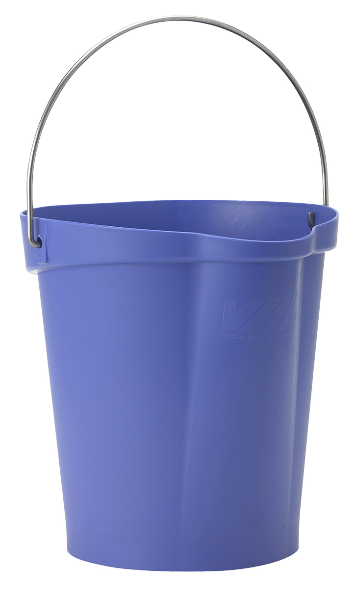 12L Plastic Purple Bucket With Handle