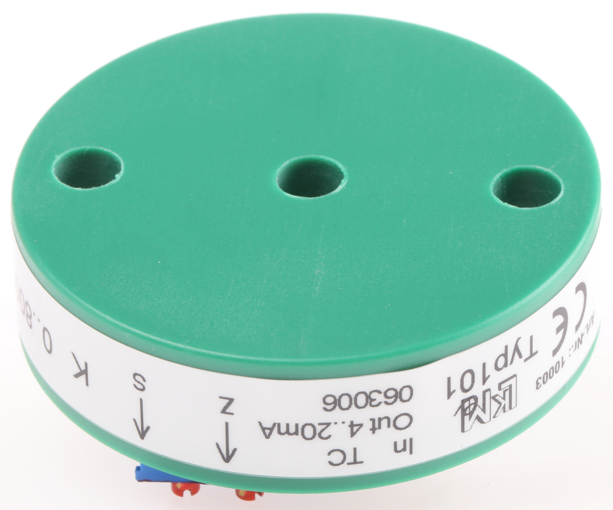 LKMelectronic LKM 101 Temperature Transmitter Thermocouple Type K Input, 24 V
