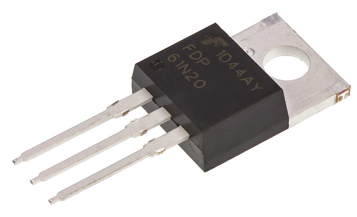 onsemi UniFET Type N-Channel MOSFET, 61 A, 200 V Enhancement, 3-Pin TO-220