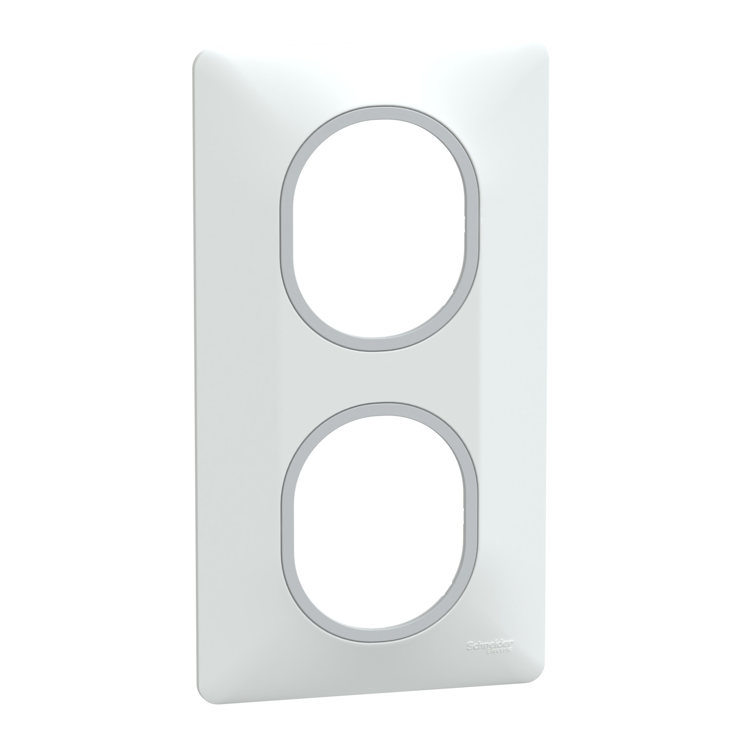 White 2 Gang Light Switch Cover