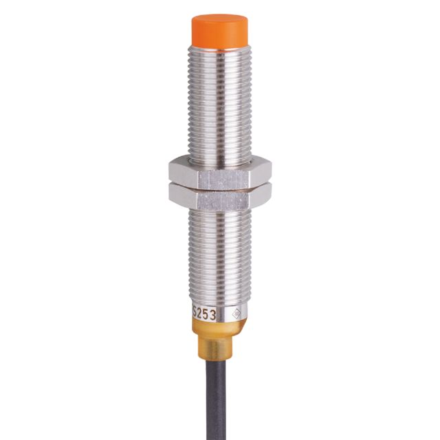 ifm electronic Inductive Threaded Barrel Proximity Sensor, M12, 7 mm Detection, PNP NO, 10 → 30 V dc