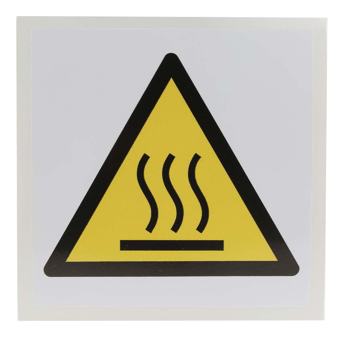 RS PRO Self-Adhesive General Hazard Hazard Warning Sign