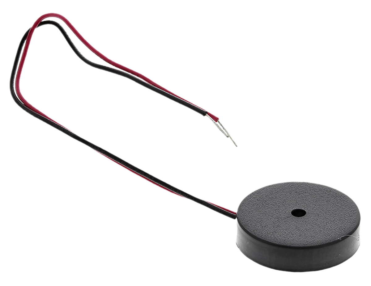 RS PRO 80dB Panel Mount Square Wave External Piezo Buzzer, 16.5 x 4mm, 30V Max