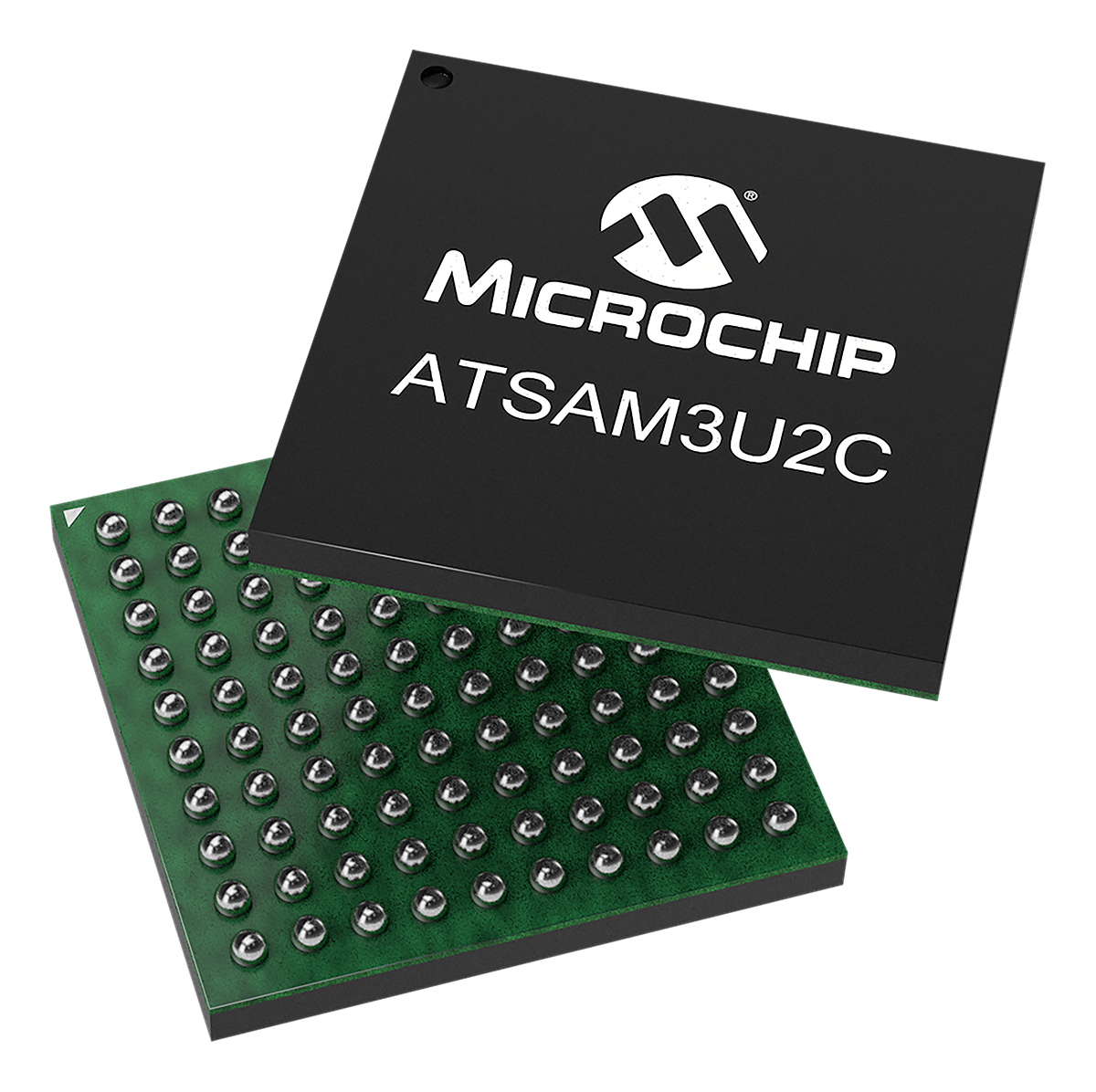 Microchip ATSAM3U2CA-CU, 32 bit ARM Cortex M3, Atmega Microcontroller, 20 MHz, 128kB FLASH, 100-Pin TFBGA