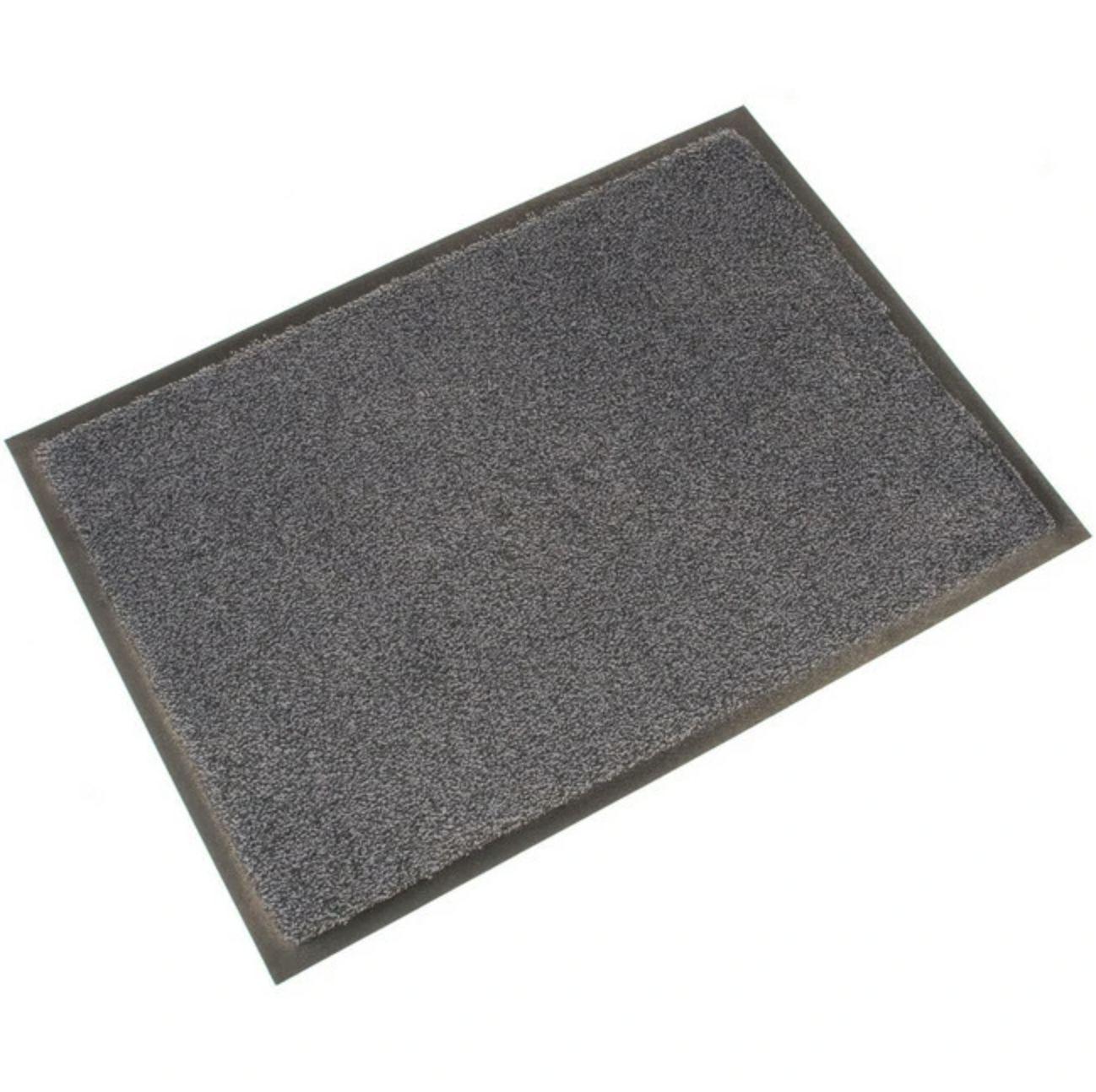 Coba Europe COBAwash, Entrance Mat, Straight Set, Indoor Use, Black/Steel, 0.85m 1.5m 8mm