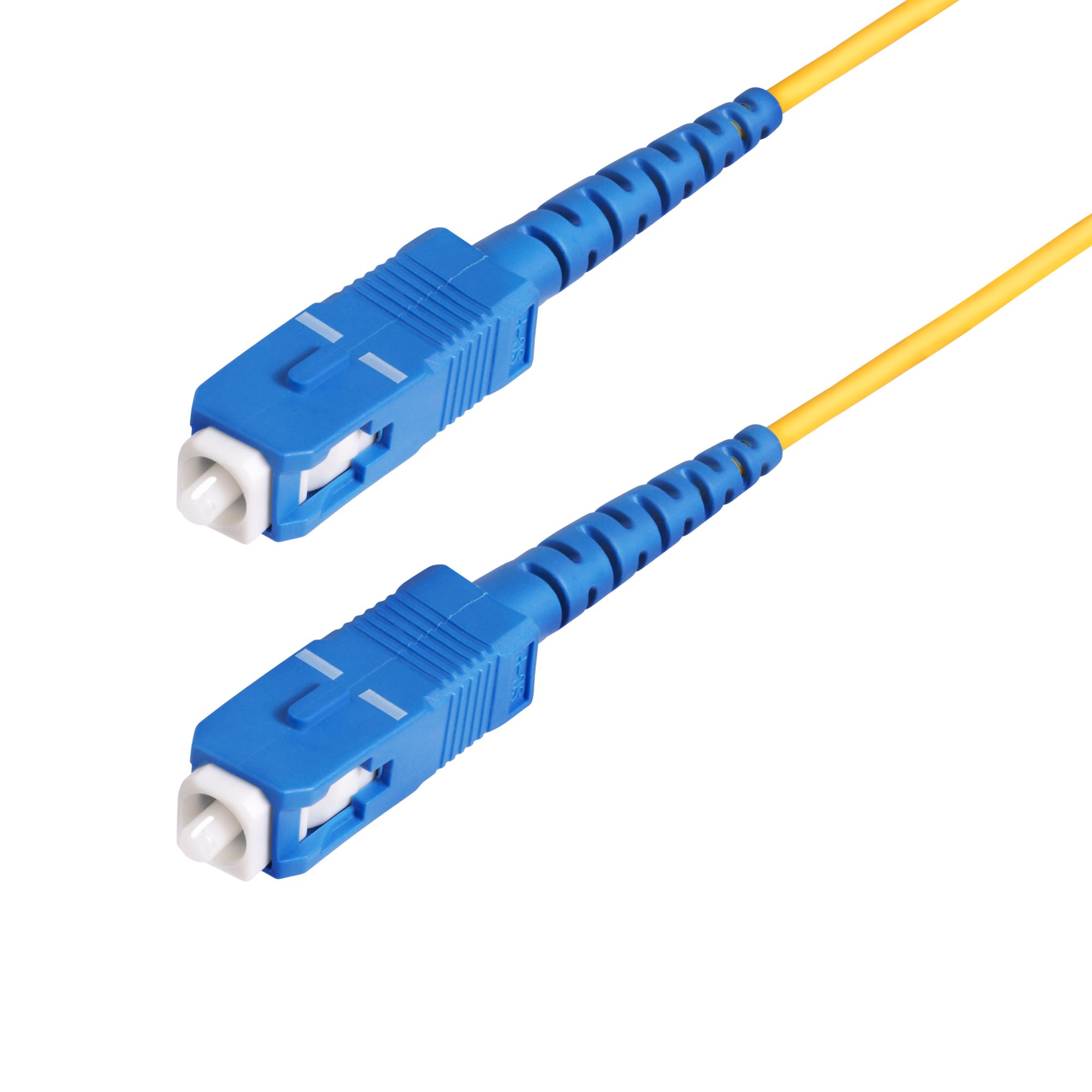 StarTech.com SC to SC Duplex Single Mode OS2 Fibre Optic Cable, Yellow, 30m