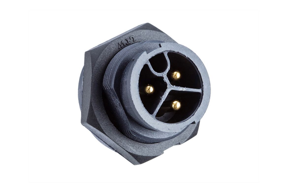 Amphenol Industrial, PWC IP67 Grey Threaded Mount 3 Power Connector Plug, Rated At 20A, 277 V