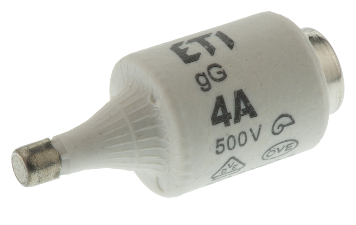 ETI 4A DII Diazed Fuse, E27 Thread Size, gG - gL, 500V ac