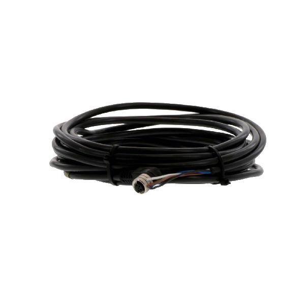 Brad from Molex Female Right Angle, Straight to Unterminated 3 way Free End Sensor Actuator Cable, 2 m