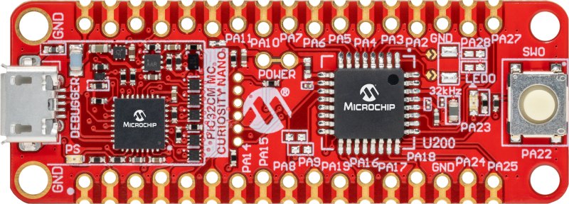 Microchip PIC32CM MC00 Curiosity Nano Microcontroller Evaluation Kit EV10N93A