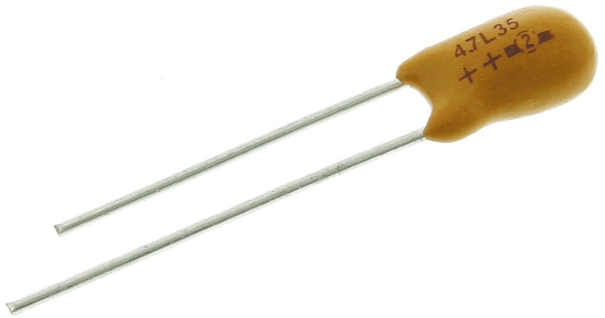 Vishay 4.7μF MnO2 Tantalum Capacitor 35V dc, 489D Series