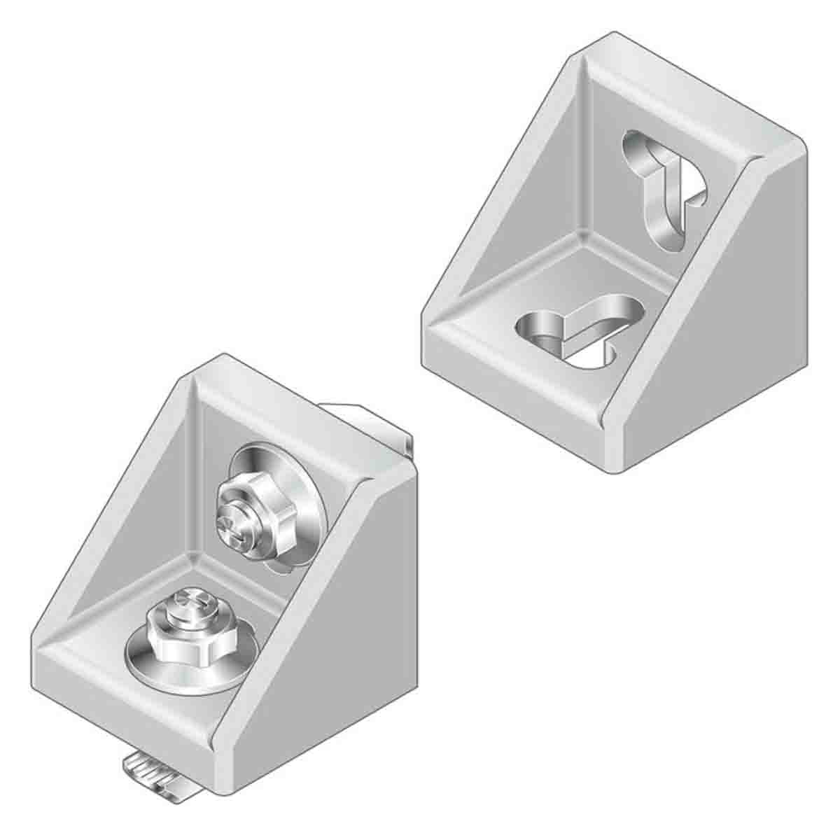 Bosch Rexroth M8 Mounting Bracket, Connecting Component, Strut Profile 40 mm, 45 mm, 50 mm, 60 mm, Groove Size 10mm