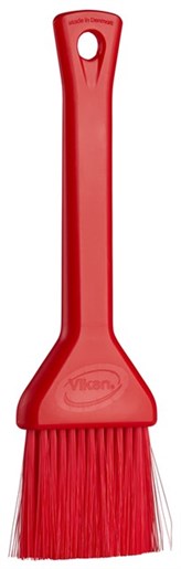 Vikan Red Pastry Brush for Food Industry, General Cleaning with brush included