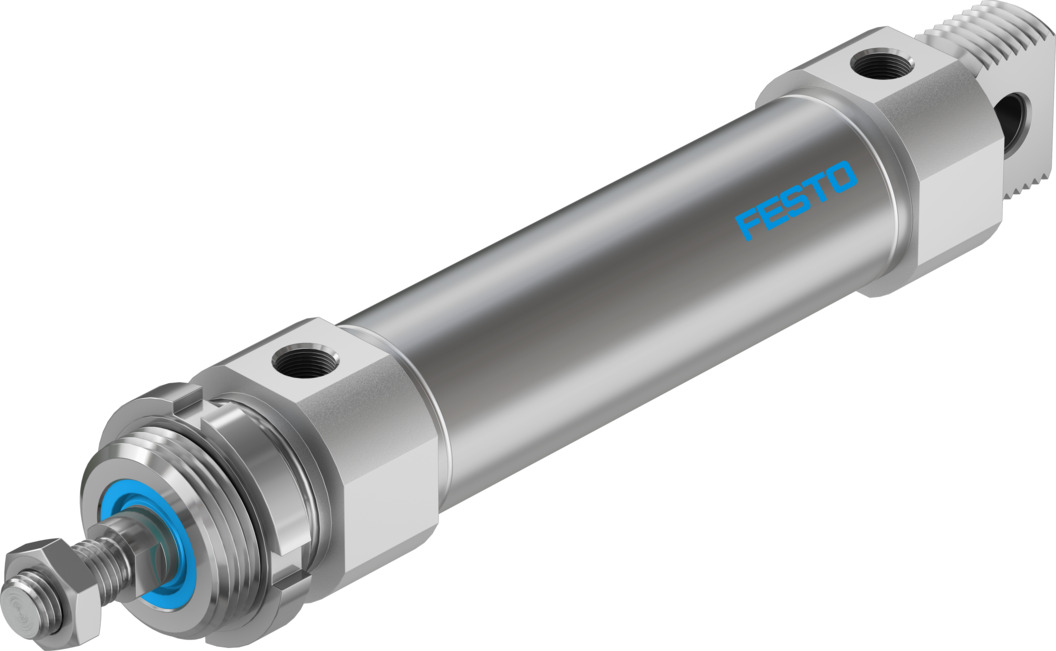 Festo 100 mm Pneumatic Roundline Cylinder - 559309 DSNU Series, Double Acting Acting